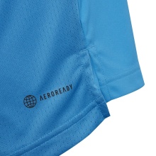 adidas Tennis-Tshirt Club 3-Streifen 2023 blau Jungen